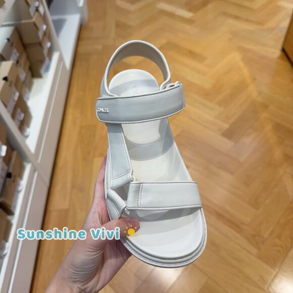 NEW COACH Women's Sport Sandal CAP70 Chalk US 5 - Picture 1 of 10
